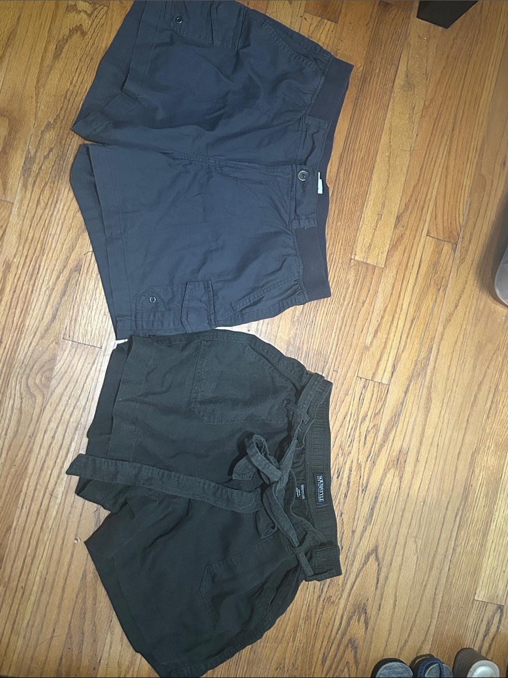Women’s Black Drawstring Hybrid Shorts — 
2 for $10!